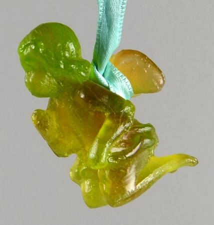 Angel Ornaments Cherub Kneeling-Green - No Box