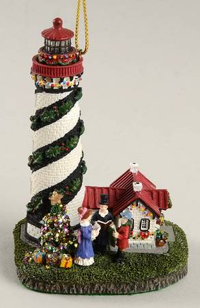 Christmas Lighthouse Ornaments St Augustine Light Station, Florida - No Box