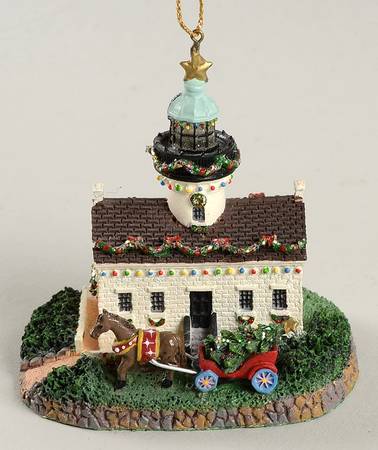 Christmas Lighthouse Ornaments Old Point Loma, San Diego, Ca - No Box