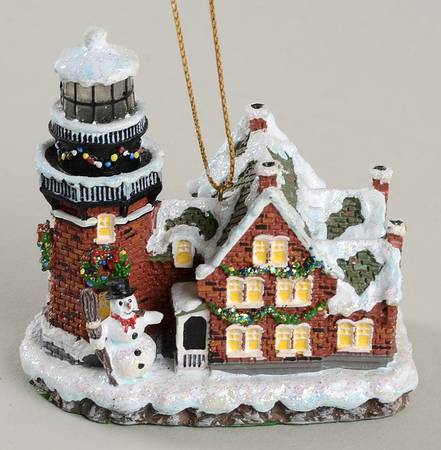 Christmas Lighthouse Ornaments Block Island Se, Rhode Island - No Box