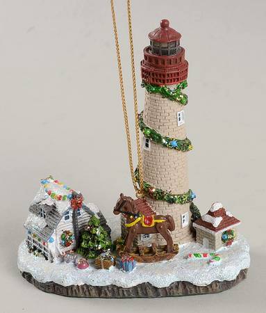 Christmas Lighthouse Ornaments Cape May Light, New Jersey - No Box