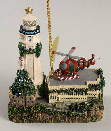 Christmas Lighthouse Ornaments Alcatraz Island-San Francisco Bay, Ca - No Box