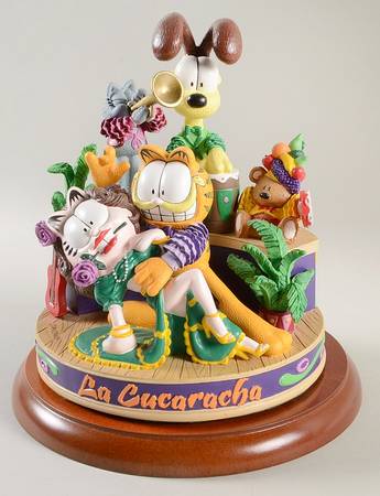 Garfield Muscial Figurine Collection La Cucaracha - Boxed