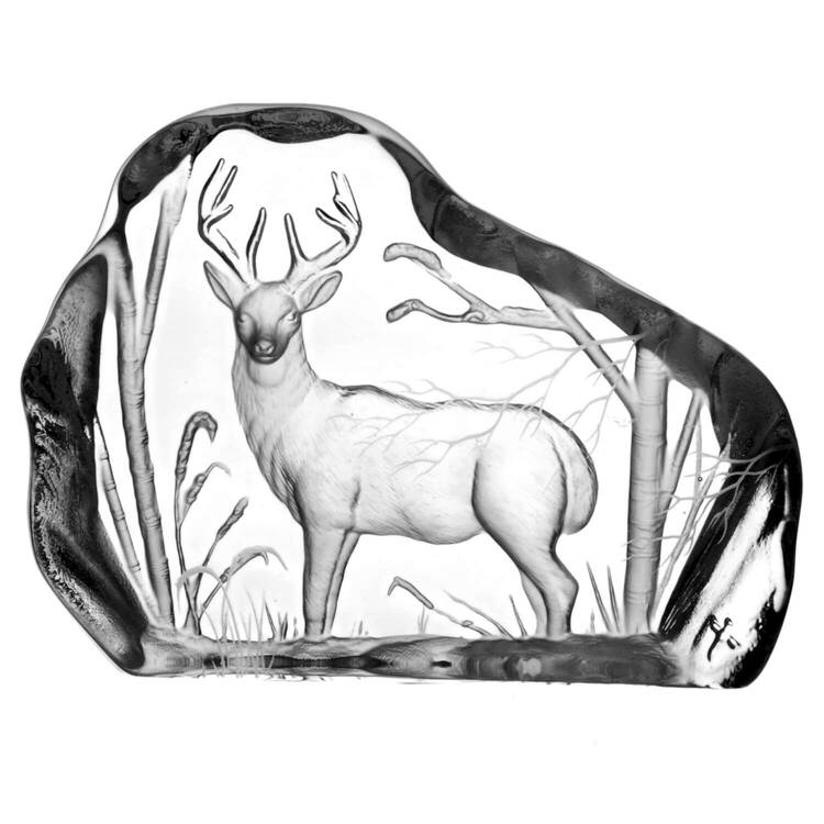 Dartington Paperweights Snowbound Stag - No Box by Dartington