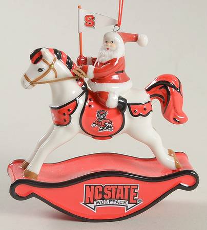 NC State Wolfpack Christmas Rockin' Santa - No Box Nb2009