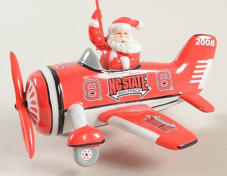 NC State Wolfpack Christmas Victory Plane - With Box Bx2008