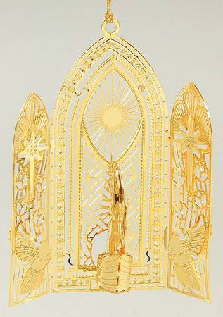 2008 Gold Christmas Ornament Coll A Christmas Prayer - No Box