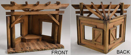 Mama Says Nativity Wooden Creche - Creche/Stable-Wood