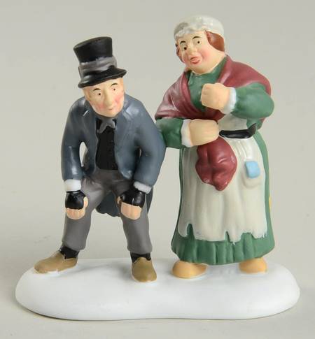 A Christmas Carol-Dickens' Village Waiting In The Parlor For Old Joe - No Box