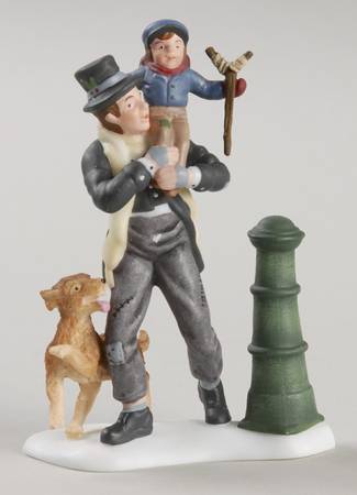 A Christmas Carol-Dickens' Village Bob Cratchit And Tiny Tim - No Box