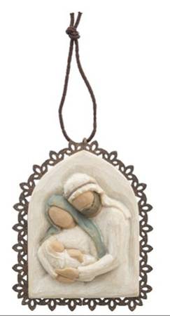 Willow Tree Metal-Edged Ornaments Holy Family - No Box