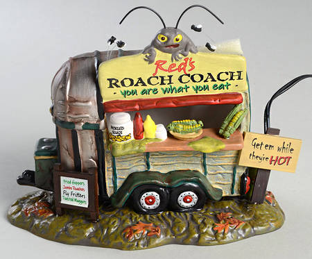 Haunted Wheels-Snow Village Halloween Red's Roach Coach - Boxed