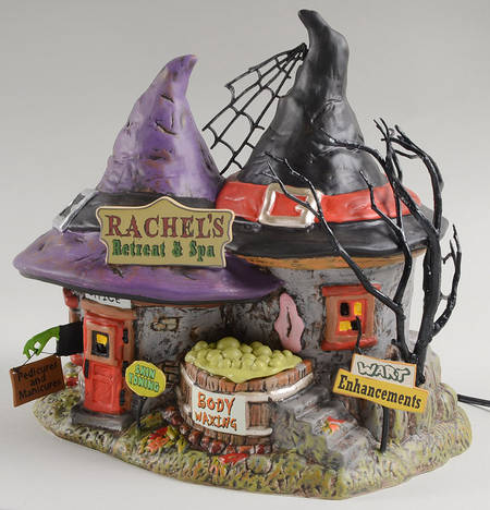 Witch Hollow-Snow Village Halloween Rachel's Retreat & Spa - Boxed