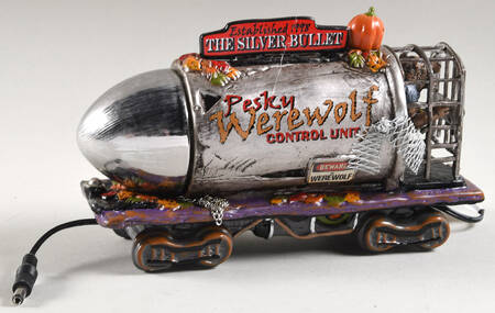 Haunted Rails - Snow Village Halloween Silver Bullet-25th Anniversary - Boxed