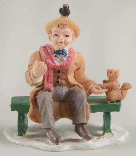 It's a Wonderful Holiday - Bedford Falls Uncle Billy With Pets - No Box