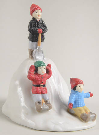 It's a Wonderful Holiday - Bedford Falls George And Harry Bailey Sledding - No Box 60