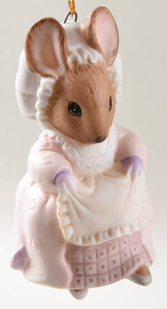 Beatrix Potter Christmas Ornament Collection Lady Mouse Made A Curtsy - No Box