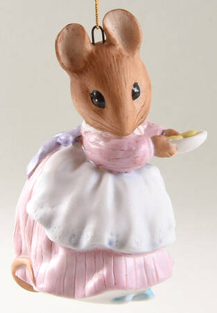 Beatrix Potter Christmas Ornament Collection Appley Dapply With Cookies - No Box