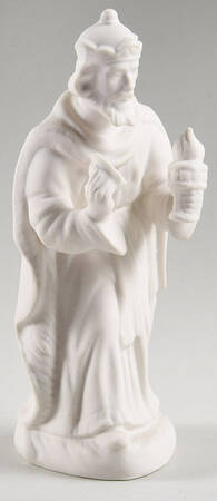 Dresden Nativity Figurines King Melchoir-Standing-Hands Out - No Box