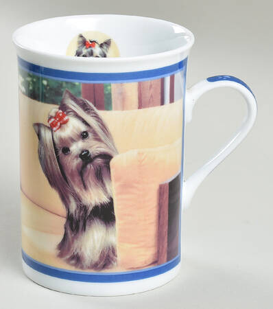 Elegant Yorkies Mug Sitting Pretty - No Box