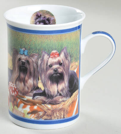 Elegant Yorkies Mug Yorkie Picnic - No Box