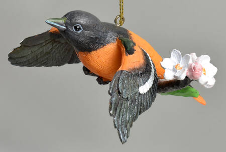 The Songbird Christmas Ornaments Baltimore Oreole - No Box