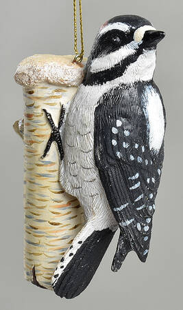 The Songbird Christmas Ornaments Downy Woodpecker - No Box