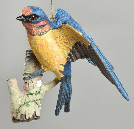The Songbird Christmas Ornaments Barn Swallow - No Box
