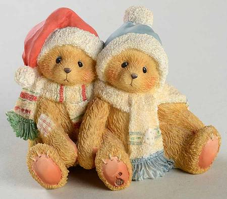 Cherished Teddies Jamie & Ashley-I'm All Wrapped Up In You - Boxed