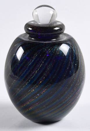 Eickholt Studios Giftware Purple Dichroic Swirl  - No Box