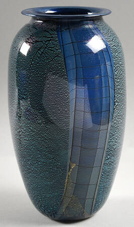 Eickholt Studios Giftware Iridescent Blue Vase - No Box