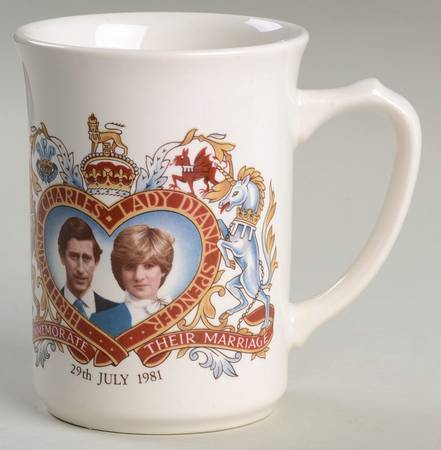Royalty Commemoratives Charles Iii & Diana Wedding Mug - No Box