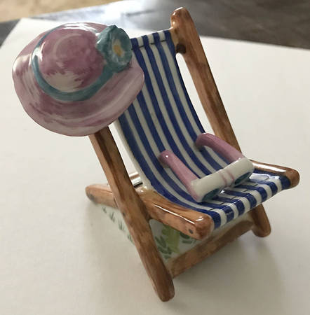 Elda Creations Limoges Box Beach Chair - No Box