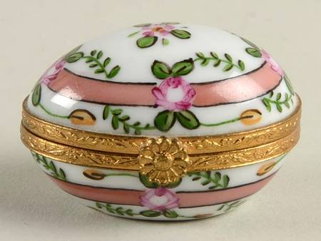 Limoges Boxes Floral Egg Box - No Box by Etoile Limoges