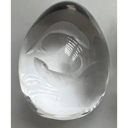 Zodiac Crystal Paperweights Pisces- Koi Fish - Boxed