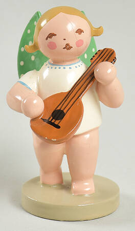 Angel Orchestra Blonde Angel Standing W/ Mandolin - No Box