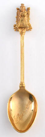 Goldplated Souvenir Spoons by Exquisite Ej Ltd