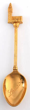 Goldplated Souvenir Spoons Big Ben London - No Box by Exquisite Ej Ltd
