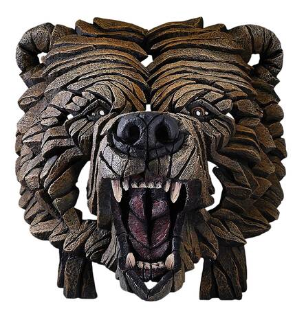 Wild Animals Bear Bust Brown And Black - No Box