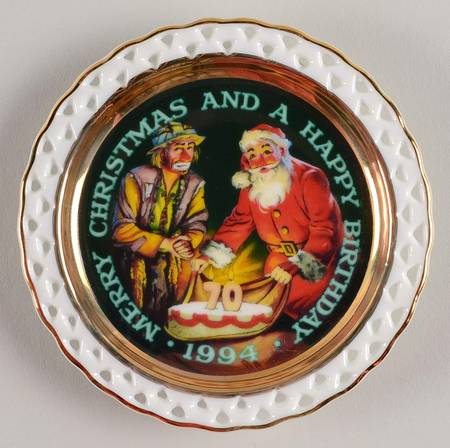 Emmett Kelly Jr Clown 70th Birthday-Pierced Edge - No Box