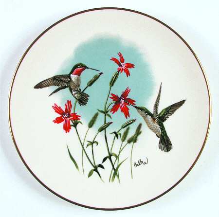 Birds & Flowers of Meadow Hummingbird & Fire Pink - No Box