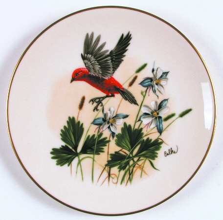 Birds & Flowers of Meadow Scarlet Tangier & Columbine - No Box