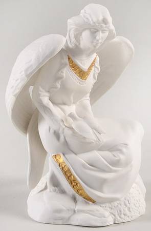 Franklin Mint Figurines Angel With Dove - No Box