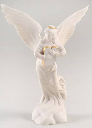 Franklin Mint Figurines Angel With Harp - Boxed