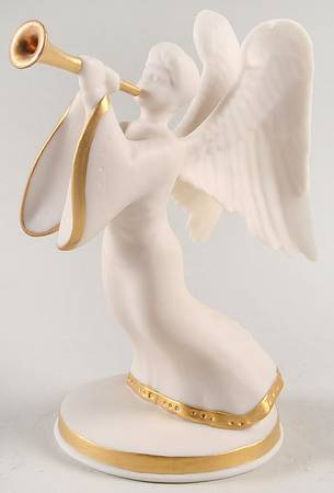 Franklin Mint Figurines Angel With Horn - No Box