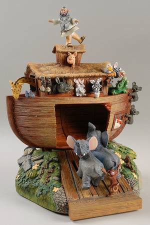 Franklin Mint Figurines All Aboard The Ark-Musical - No Box