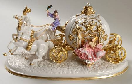 Franklin Mint Figurines Cinderella's Enchanted Coach Anniv Fig - No Box