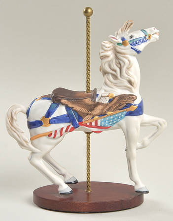 Treasury of Carousel Art Patriot Horse - No Box