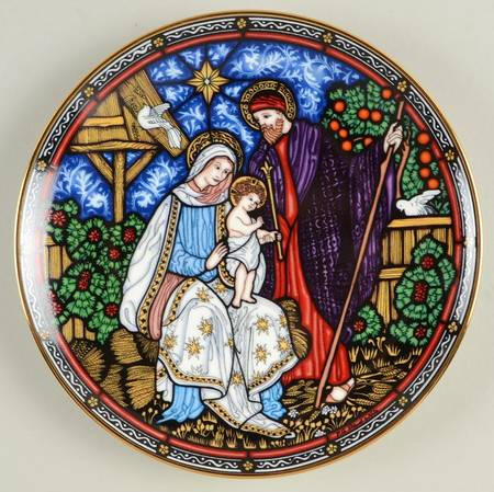 Franklin Mint Plates A King Is Born In Bethlehem - No Box