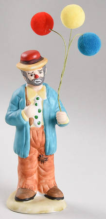 Emmett Kelly Jr Collection Mniatures Clown With Balloons - Boxed